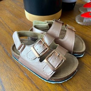 Cotton On Metallic Pink Sandals- Size 22 EU